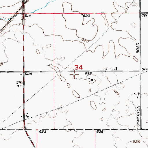 Topographic Map of Kennedy School (historical), IL