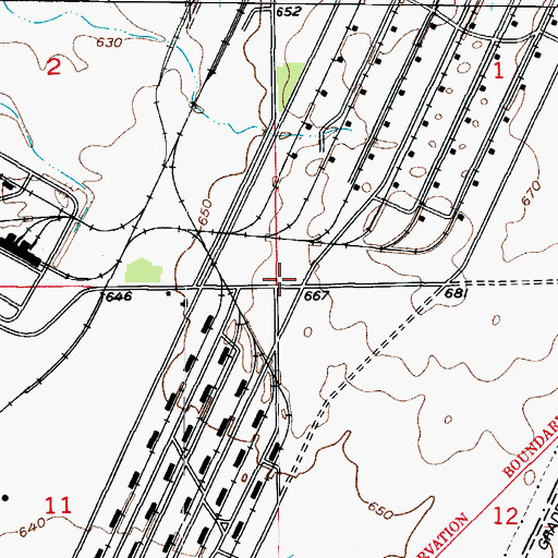 Topographic Map of Hayden School (historical), IL