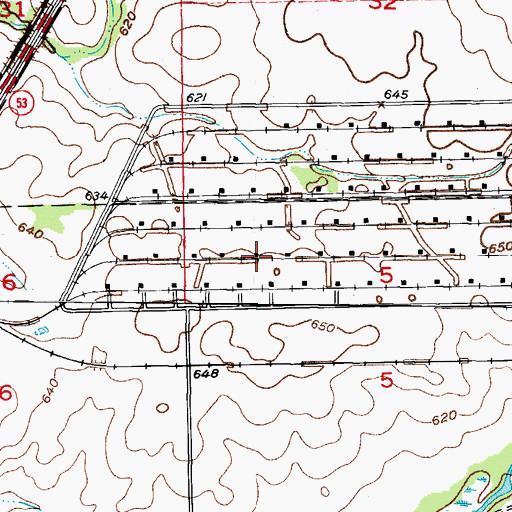 Topographic Map of Midewin National Tallgrass Prairie, IL