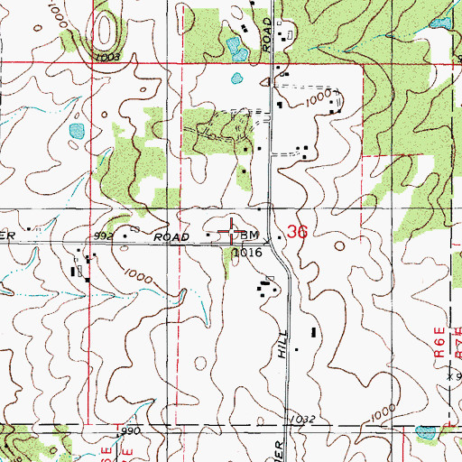 Topographic Map of School Number 40 (historical), IL