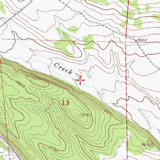 Topographic Map of Sheep Creek, CO