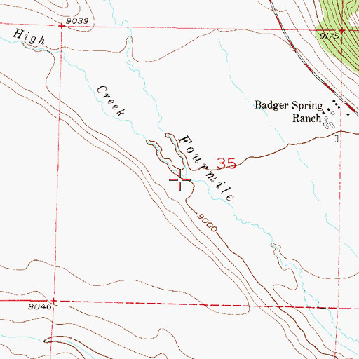 Topographic Map of High Creek, CO