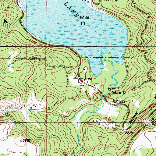 Topographic Map of Parkline, ID