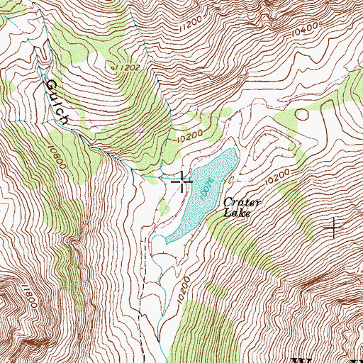 Topographic Map of Minnehaha Gulch, CO