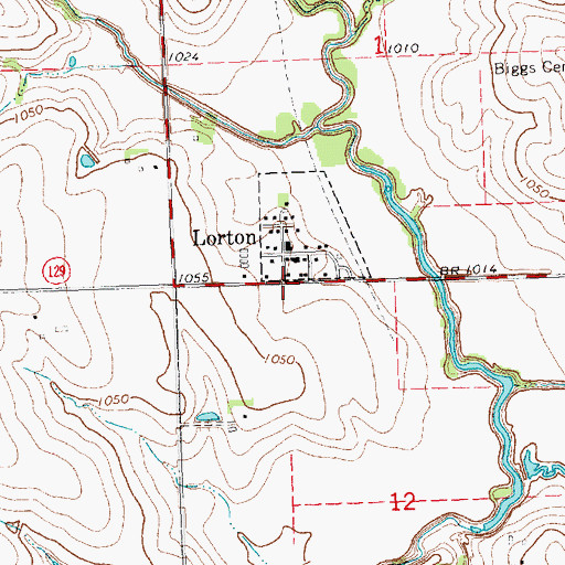 Topographic Map of Delta (historical), NE