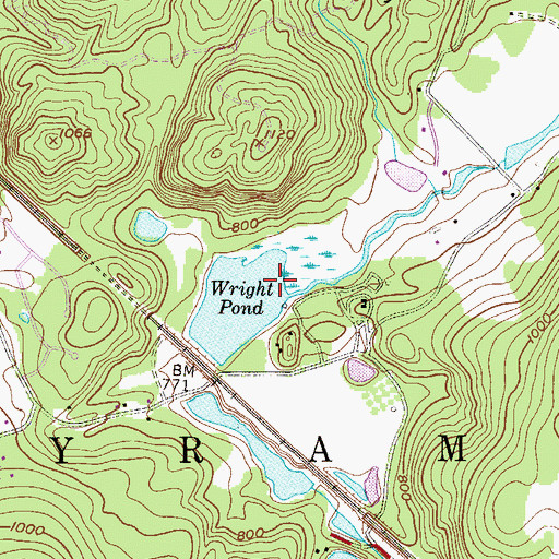 Topographic Map of Punkhorn Creek, NJ