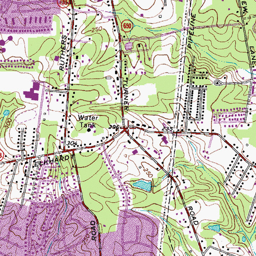 Topographic Map of Manchester, VA