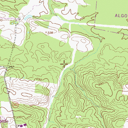 Topographic Map of Potomac Falls, VA
