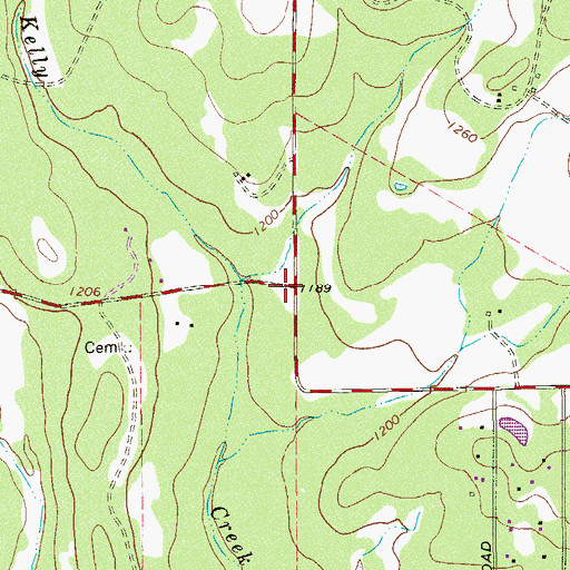 Topographic Map of Bulverde West (historical), TX