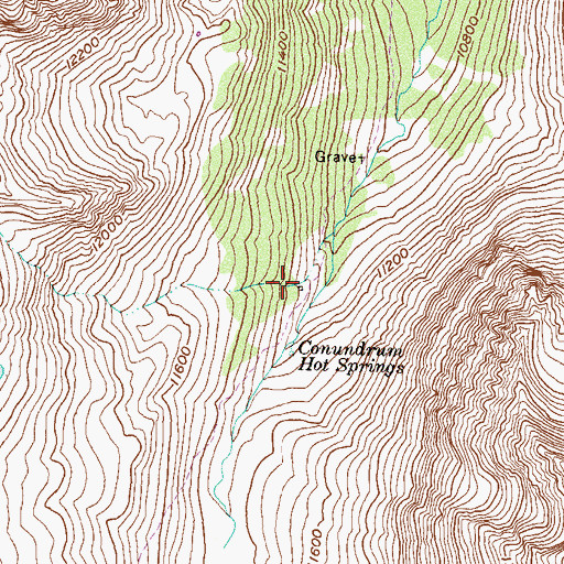 Topographic Map of Conundrum Guard Station, CO