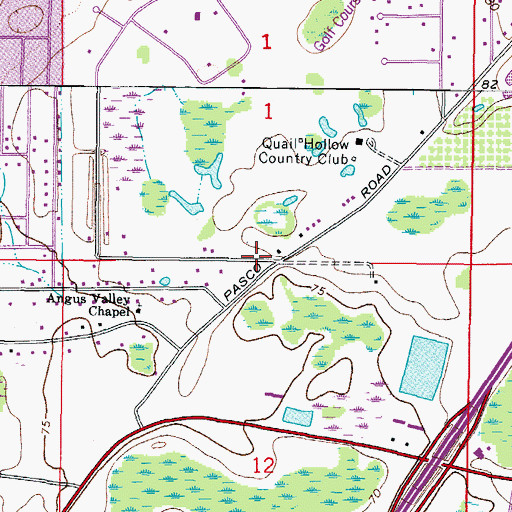 Topographic Map of Godwin Post Office (historical), FL