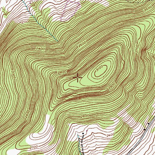 Topographic Map of Red Kill Ridge, NY
