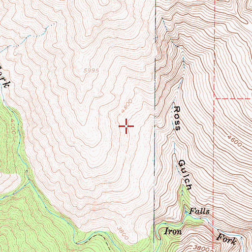Topographic Map of Johnson Corner, CA