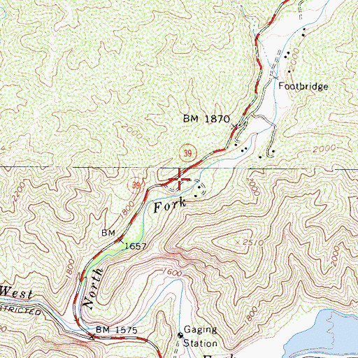Topographic Map of Hoot Owl Flats, CA