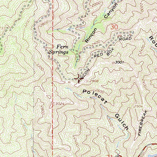 Topographic Map of Cotton Tail Plantation, CA