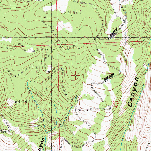 Topographic Map of Jack White Spring, WA