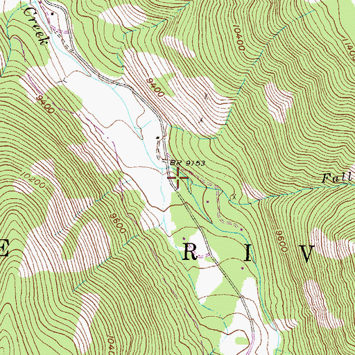 Topographic Map of Fall Creek, CO