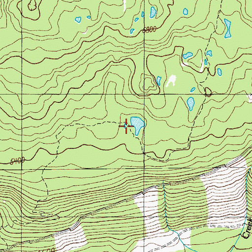 Topographic Map of Boo Boo Lake, OR