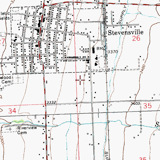 Topographic Map of Apple Blossom Court, MT