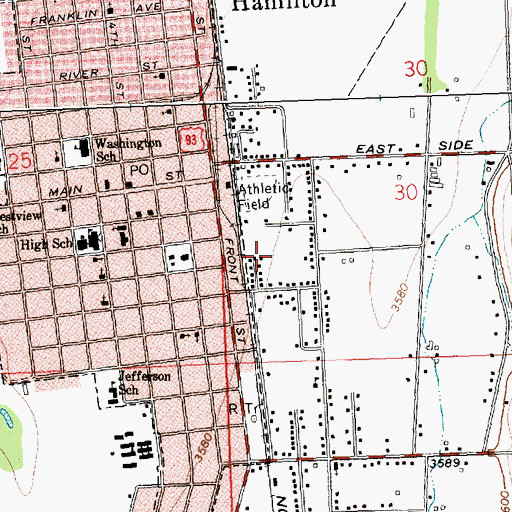 Topographic Map of Leisure Village, MT