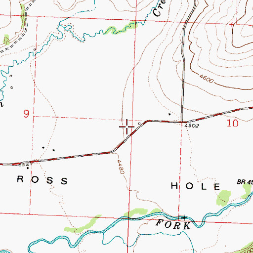 Topographic Map of Sula Post Office, MT