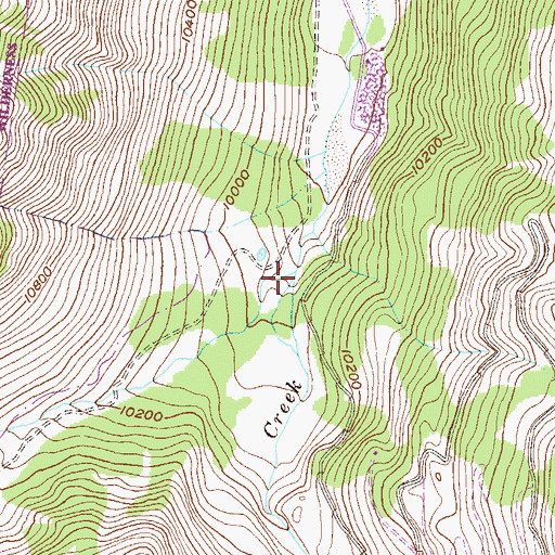 Topographic Map of Cooper Creek, CO