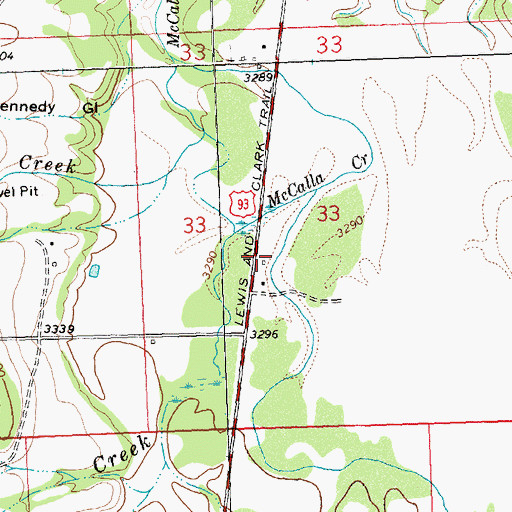 Topographic Map of Silverthorn (historical), MT
