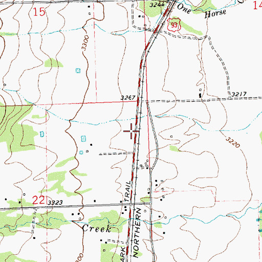 Topographic Map of Erickson (historical), MT