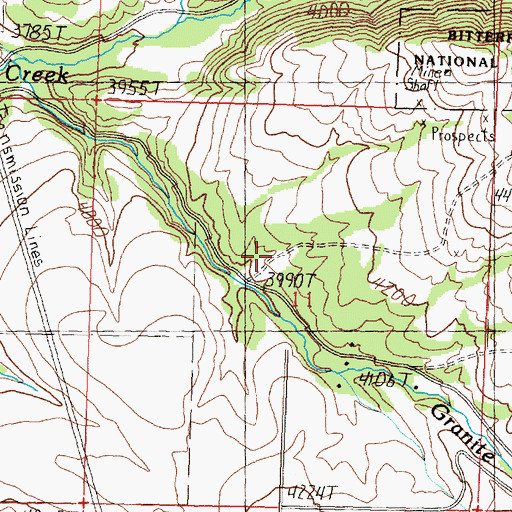Topographic Map of Eight Mile School (historical), MT