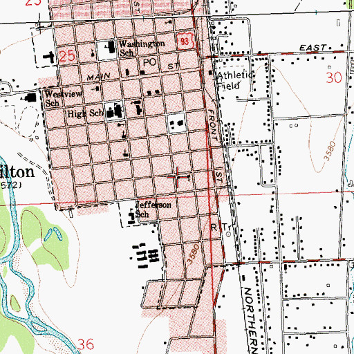 Topographic Map of Apostolic Pentecostal Church, MT