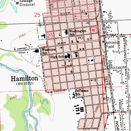 Topographic Map of Christ Bible Church, MT