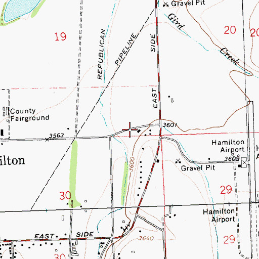 Topographic Map of Christ Center, MT