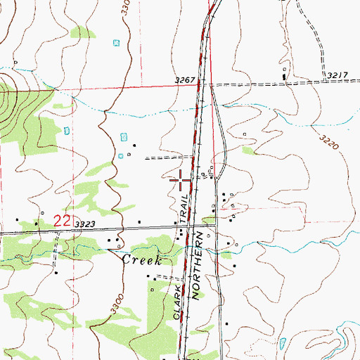 Topographic Map of Jehovah Witnesses Kingdom Hall, MT