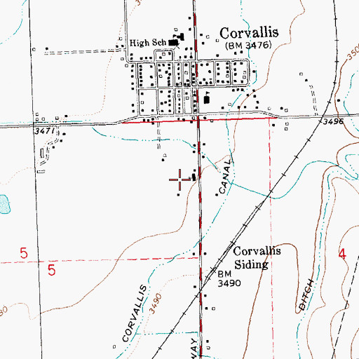 Topographic Map of The Church of Jesus Christ of Latter Day Saints, MT