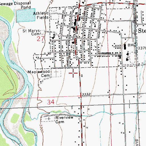 Topographic Map of Ravalli Medical Clinic, MT