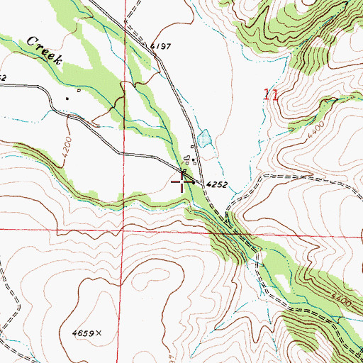 Topographic Map of Burnt Fork School (historical), MT