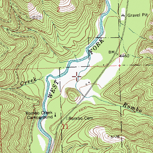 Topographic Map of Brickley Stage Stop (historical), MT