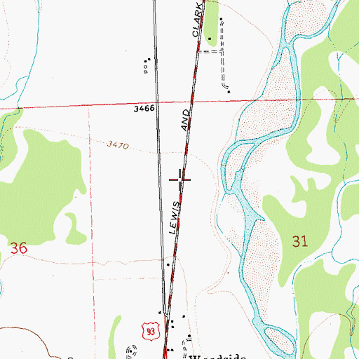 Topographic Map of Bela (historical), MT