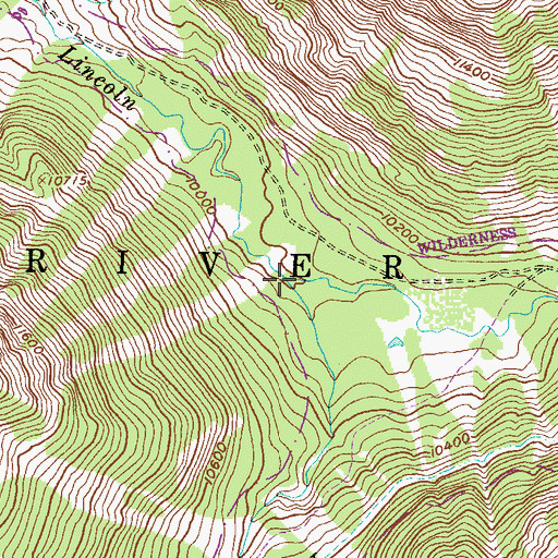 Topographic Map of New York Creek, CO