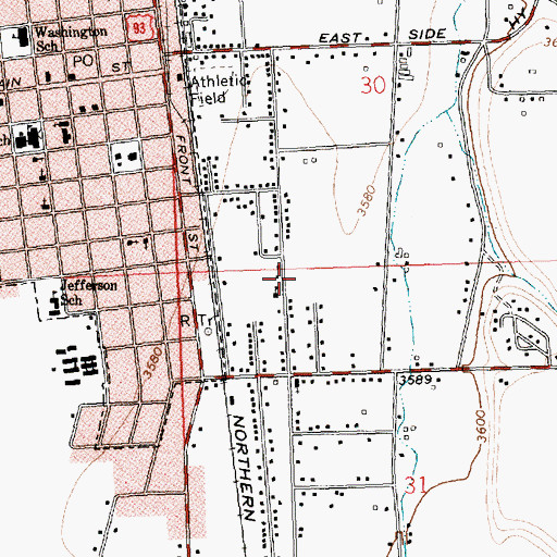 Topographic Map of Daly Elementary School, MT
