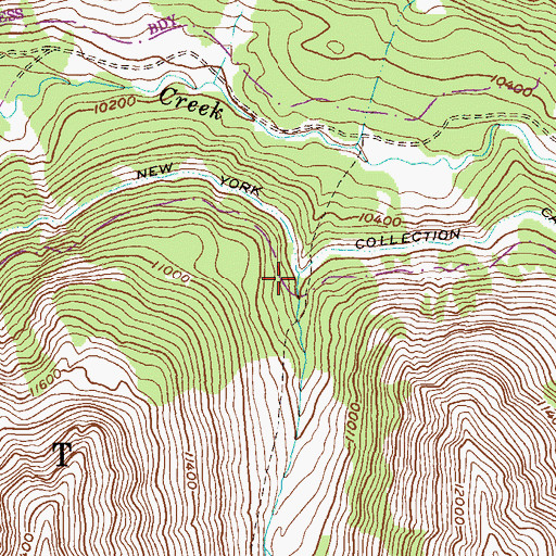 Topographic Map of Tabor Creek, CO