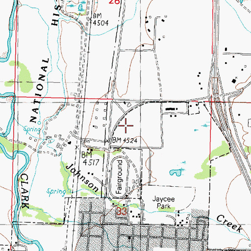 Topographic Map of Reorganized Church of Jesus Christ of Latter Day Saints, MT