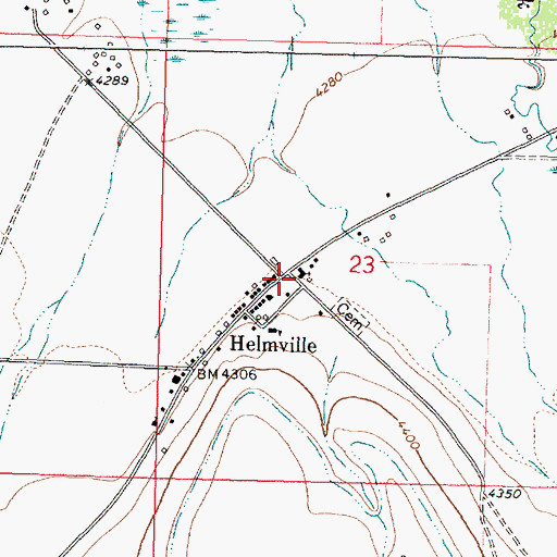 Topographic Map of Saint Thomas the Apostle Church, MT