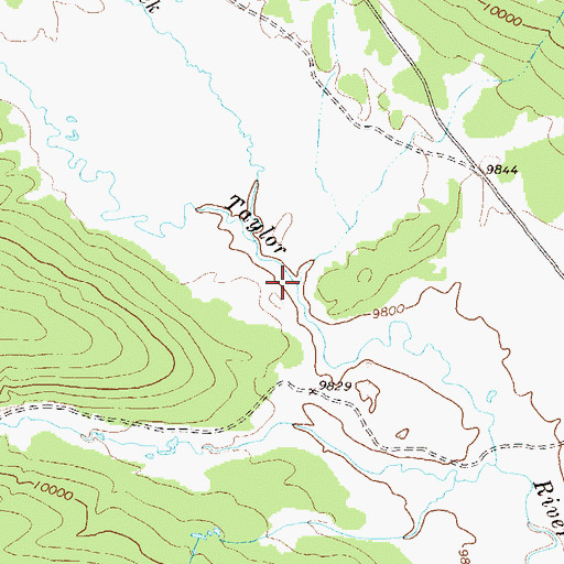 Topographic Map of Tellurium Creek, CO