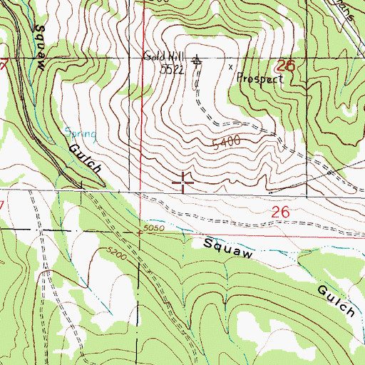 Topographic Map of Yamhill (historical), MT