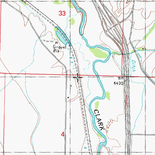 Topographic Map of Kohrs, MT