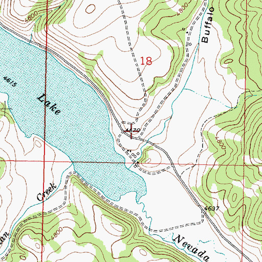 Topographic Map of Isabel Post Office (historical), MT