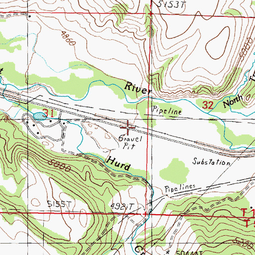 Topographic Map of Gilbert (historical), MT