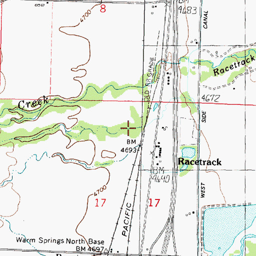 Topographic Map of Elide (historical), MT