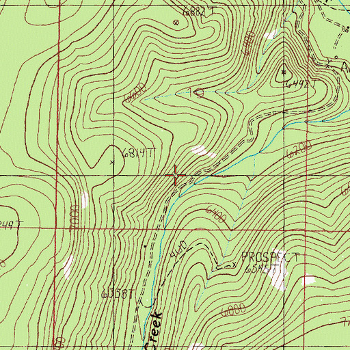 Topographic Map of Charlesburg Post Office (historical), MT